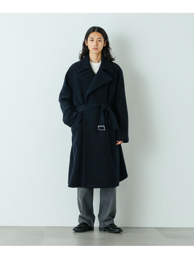 【SALE／40%OFF】NANO universe 「HOTEL PALACE」ウールカシミヤ ロングコート ナノユニバース ジャケット・アウター その他のジャケット・アウター ブラック グレー ネイビー【RBA_E】【送料無料】