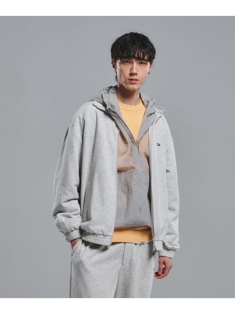 【SALE／10%OFF】UNITED ARROWS green label relaxing 【別注】＜DAIWA＞GLR ジップ スウェット ジャケット ユナイテッドアローズ グリーンレーベルリラクシング トップス カーディガン グレー【RBA_E】【送料無料】