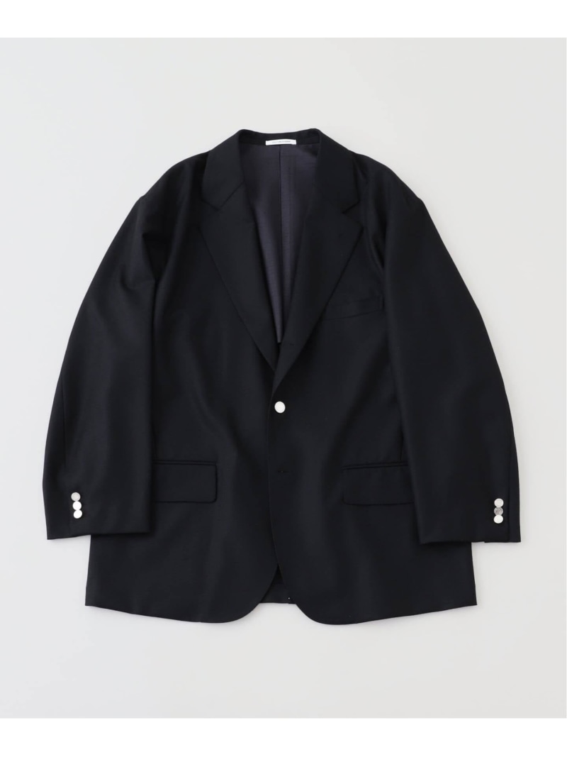 EDIFICE COUTURE D'ADAM (クチュール ド アダム) Big Blazer ジャケット(フランネル) エディフィス ジャケット・アウター テーラードジャケット・ブレザー ブラック【送料無料】
