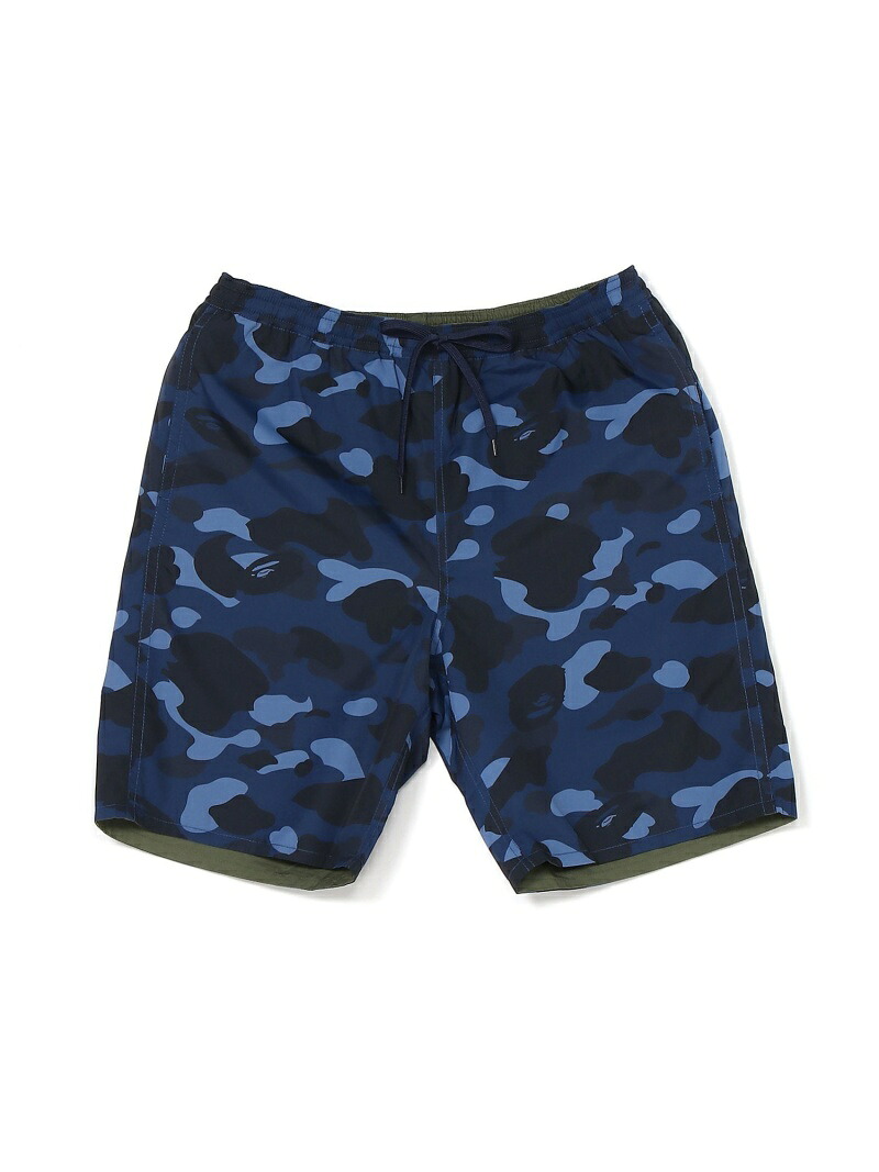 A BATHING APE COLOR CAMO SHARK REVERSIBLE SHORTS ア ベイシング エイプ パンツ その他のパンツ パープル ネイビー レッド【送料無料】