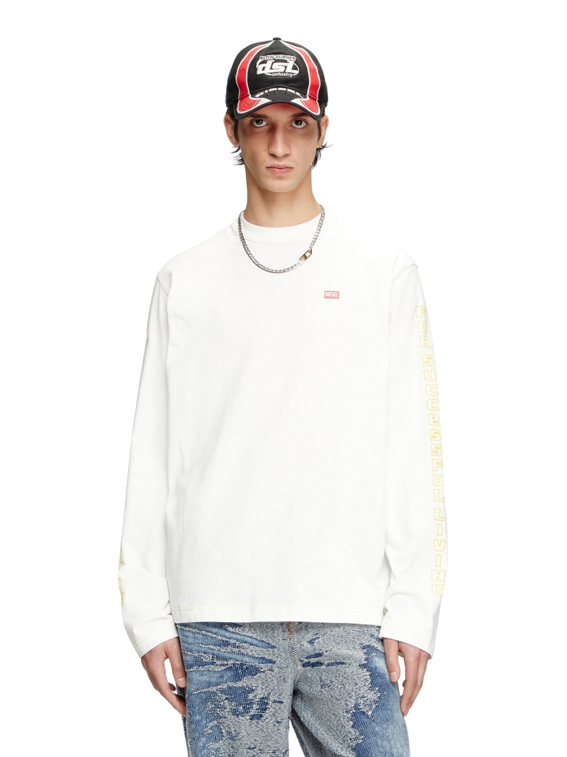 楽天市場】DIESEL メンズ 長袖Tシャツ T-CRAO-LS ディーゼル