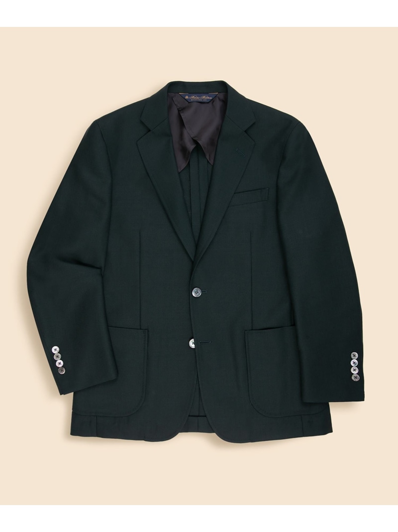 【SALE／30%OFF】BROOKS BROTHERS ウール/モヘア ホップサック 2釦アンコンジャケット Classic ブルックス ブラザーズ ジャケット・アウター テーラードジャケット・ブレザー グリーン【RBA_E】【送料無料】｜ Fashion Men
