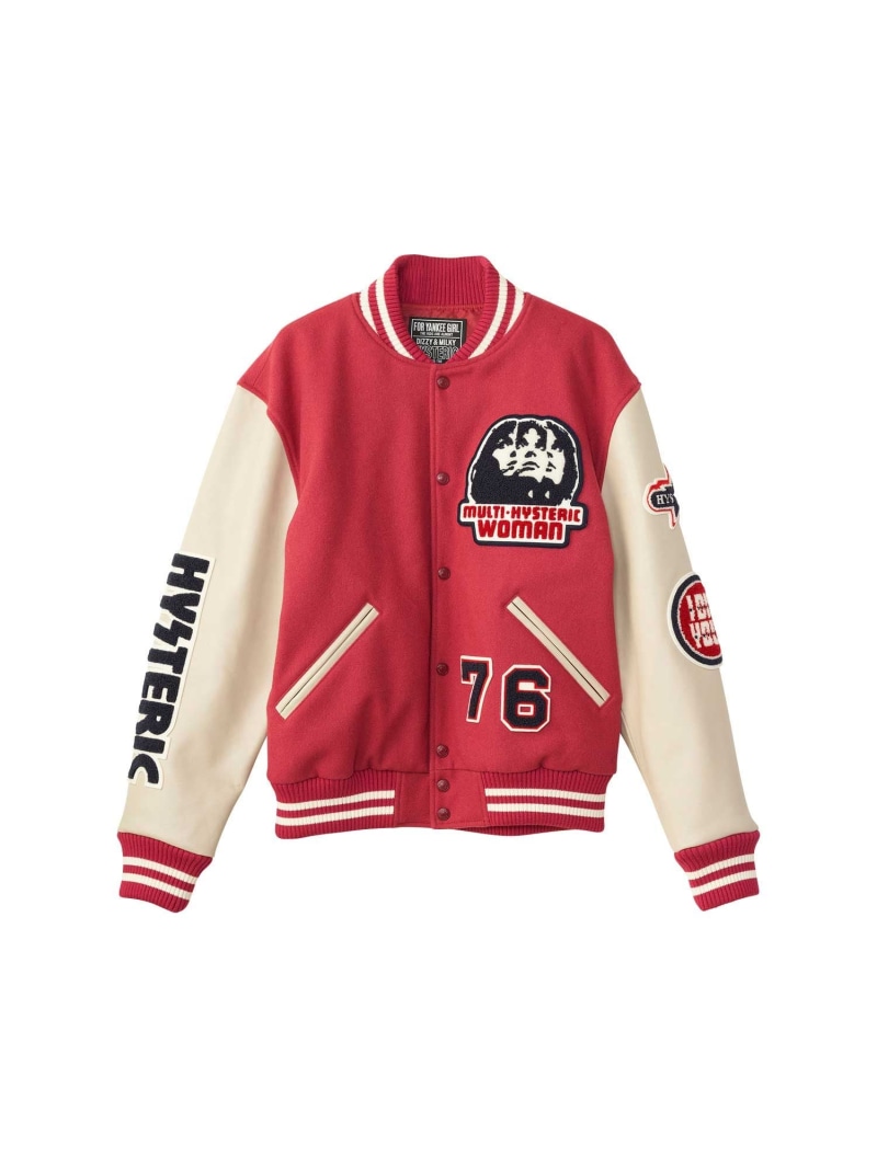 楽天市場】HYSTERIC GLAMOUR MAKE ME SMILE スタジアムジャケット