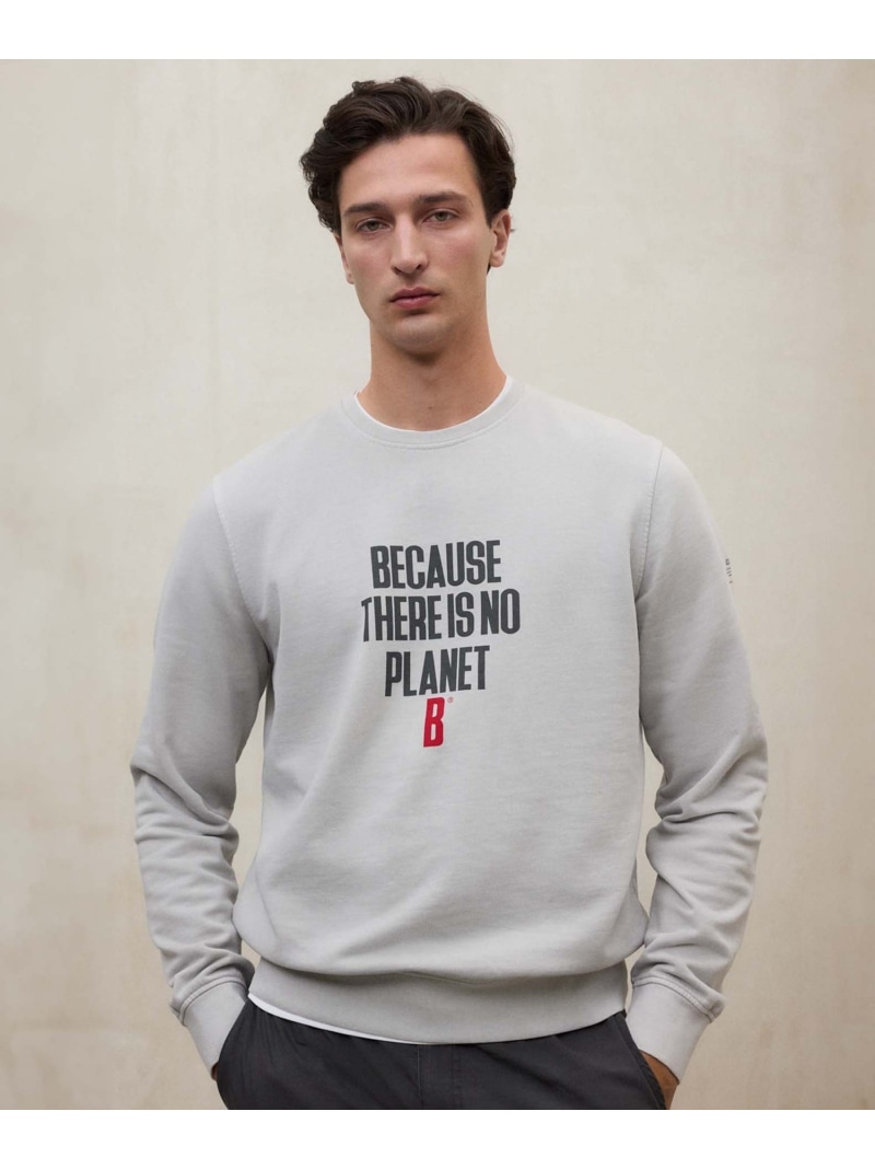 【SALE／30%OFF】ECOALF BARDERA BECAUSE スウェット / BARDERA SWEATSHIRT MAN エコアルフ トップス カットソー・Tシャツ ネイビー グレー【RBA_E】【送料無料】
