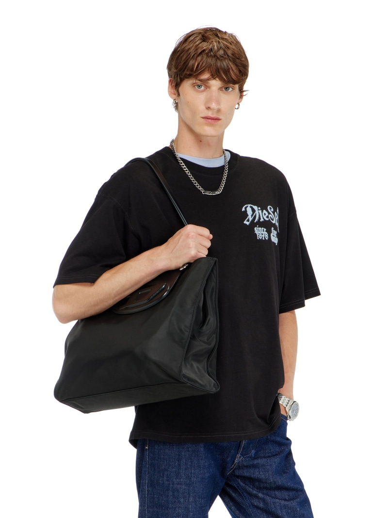 DIESEL メンズ ティーシャツ T-BOXT-AA2 ディーゼル トップス カットソー・ティーシャツ 黒いこと【貨物輸送無料】