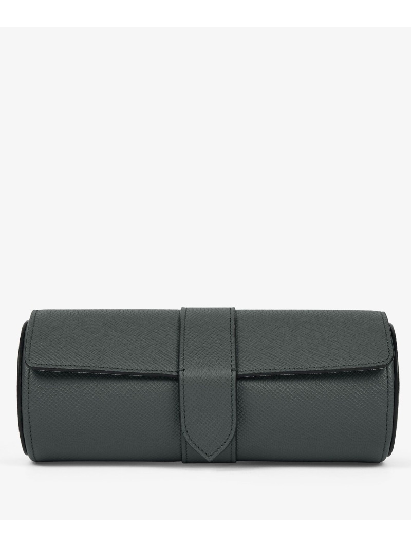 SMYTHSON Travel Watch Roll in Panama スマイソン ファッション雑貨 その他のファッション雑貨 グリーン【送料無料】| Fashion Men