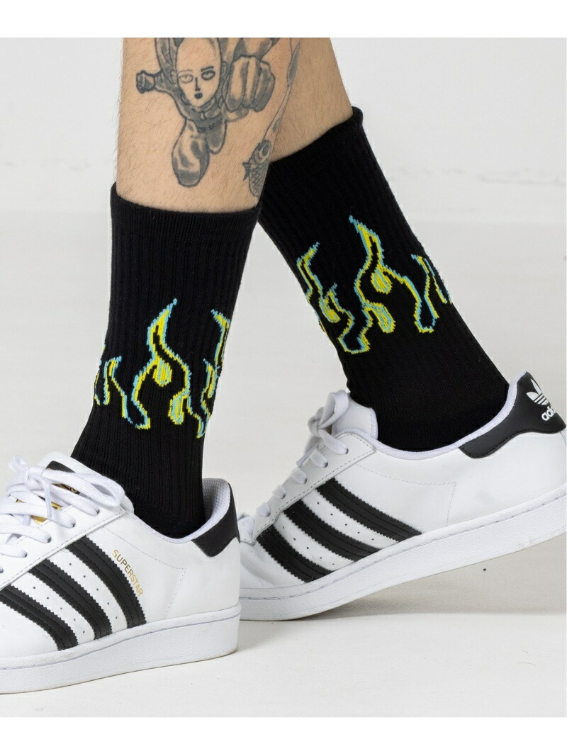 Xlarge Flame Socks ファッショングッズ エクストララージ ソックス