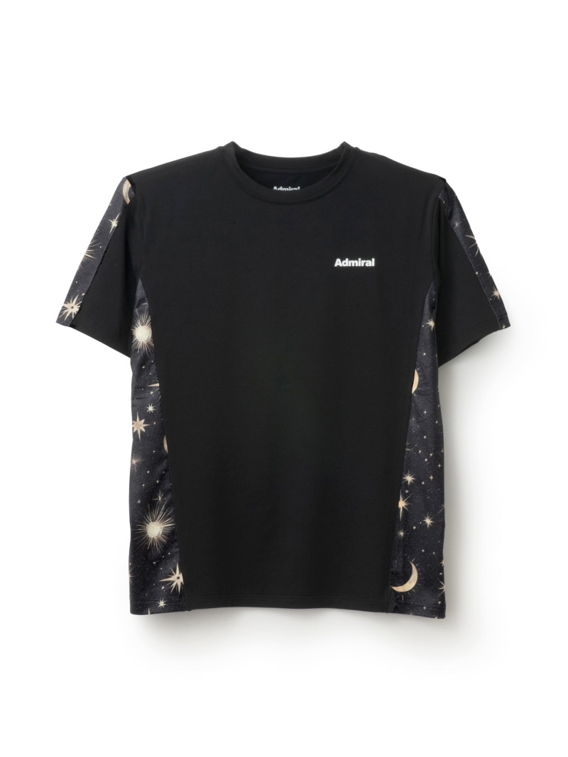 Admiral サイドライングラフィックTEE ATMA516 アドミラル 運動競技・アウトドア設備 トレーニング・フィットネス設備 黒いこと 赤いこと ベージュ 緑であること【貨物輸送無料】