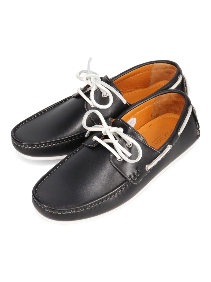 【SALE／30%OFF】MODELLO VITA MODELLO VITA ドライビング・デッキシューズ マドラス シューズ・靴 モカシン・デッキシューズ 黒いこと 白いこと 米国海軍 薄墨色【RBA_E】【貨物輸送無料】