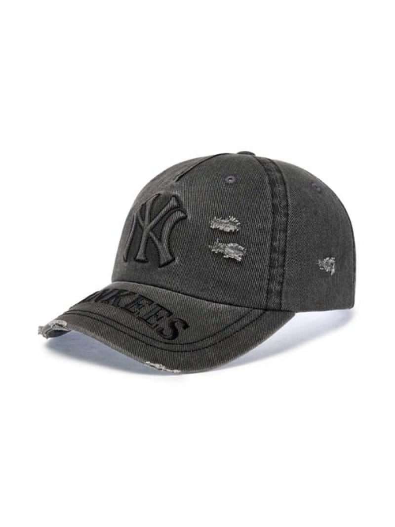 SELECT BRANDS MLB KOREA/エムエルビーコリア エンボス加工・ダメージウォッシュCAP ジャックローズ 帽子 キャップ ワインレッド ブラウン ブラック【送料無料】 7,524円