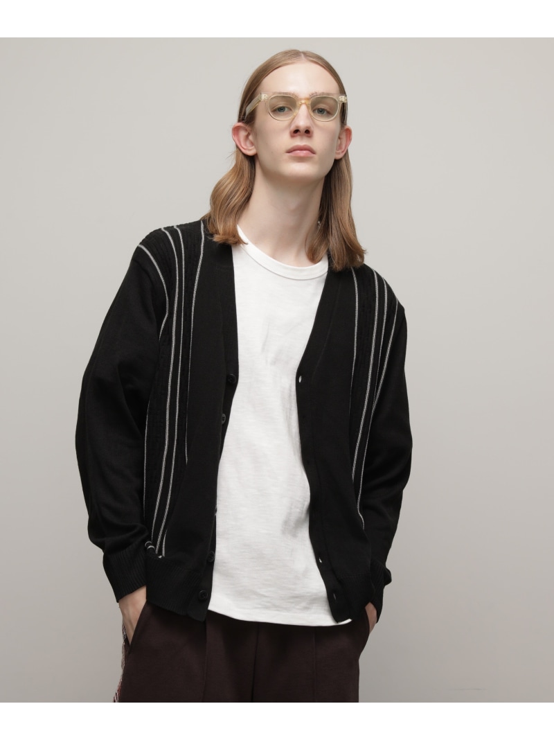 C*2様 Schott モヘア カーディガン ボーダー　 黒　白 schott（ショット）の「Schott/ショット/MOHAIR OMBRE BORDER CARDIGAN