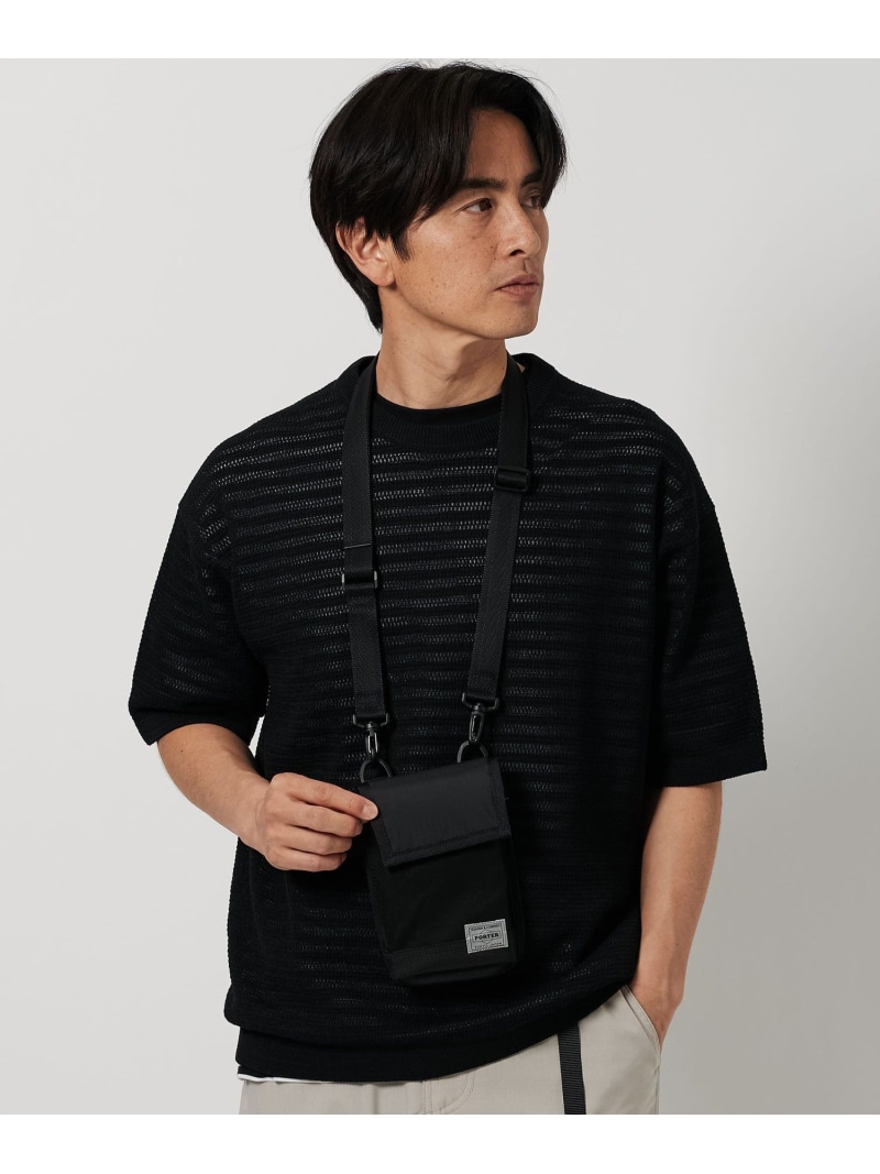 BEAUTY&YOUTH UNITED ARROWS ＜PORTER＞ スイッチ ショルダーポーチ ビューティー＆ユース　ユナイテッドアローズ バッグ ショルダーバッグ ブラック【送料無料】｜ Fashion Men