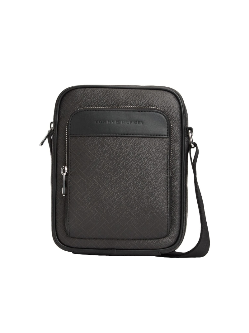 TOMMY HILFIGER フラッグモノグラムミニリポーターバッグ 26SS トミーヒルフィガー バッグ ボディバッグ・ウエストポーチ ブラック ブルー【送料無料】