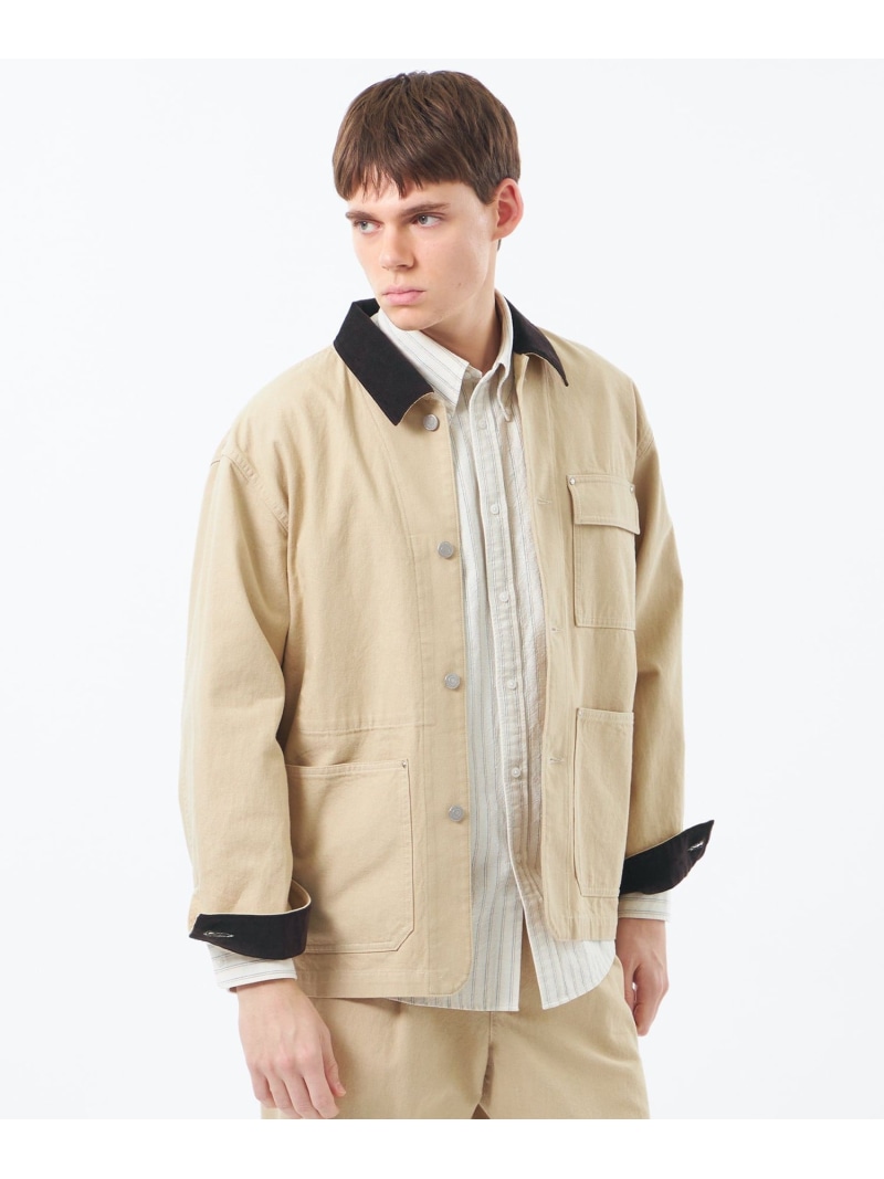 MACKINTOSH PHILOSOPHY 10ozデニム チョアジャケット マッキントッシュ フィロソフィー ジャケット・アウター ブルゾン・ジャンパー ネイビー ベージュ【送料無料】