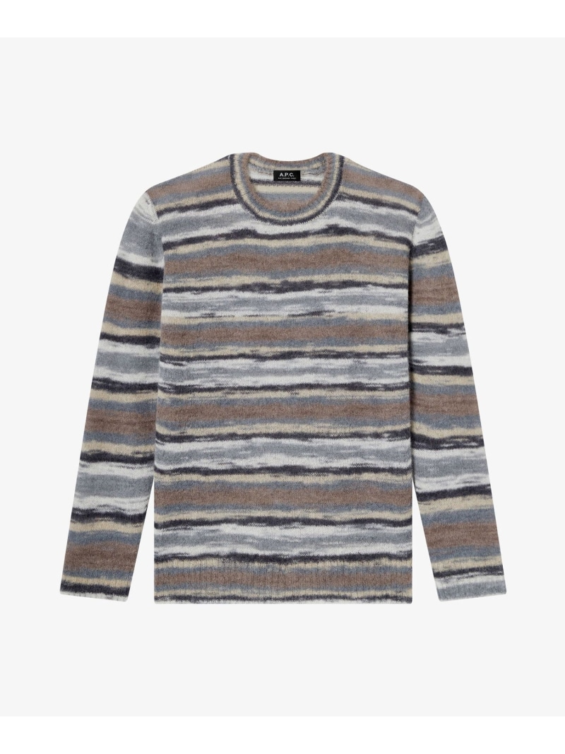 A.P.C. Hector スウェーター アー・ぺー・セー トップス 編み物 薄墨色【貨物輸送無料】