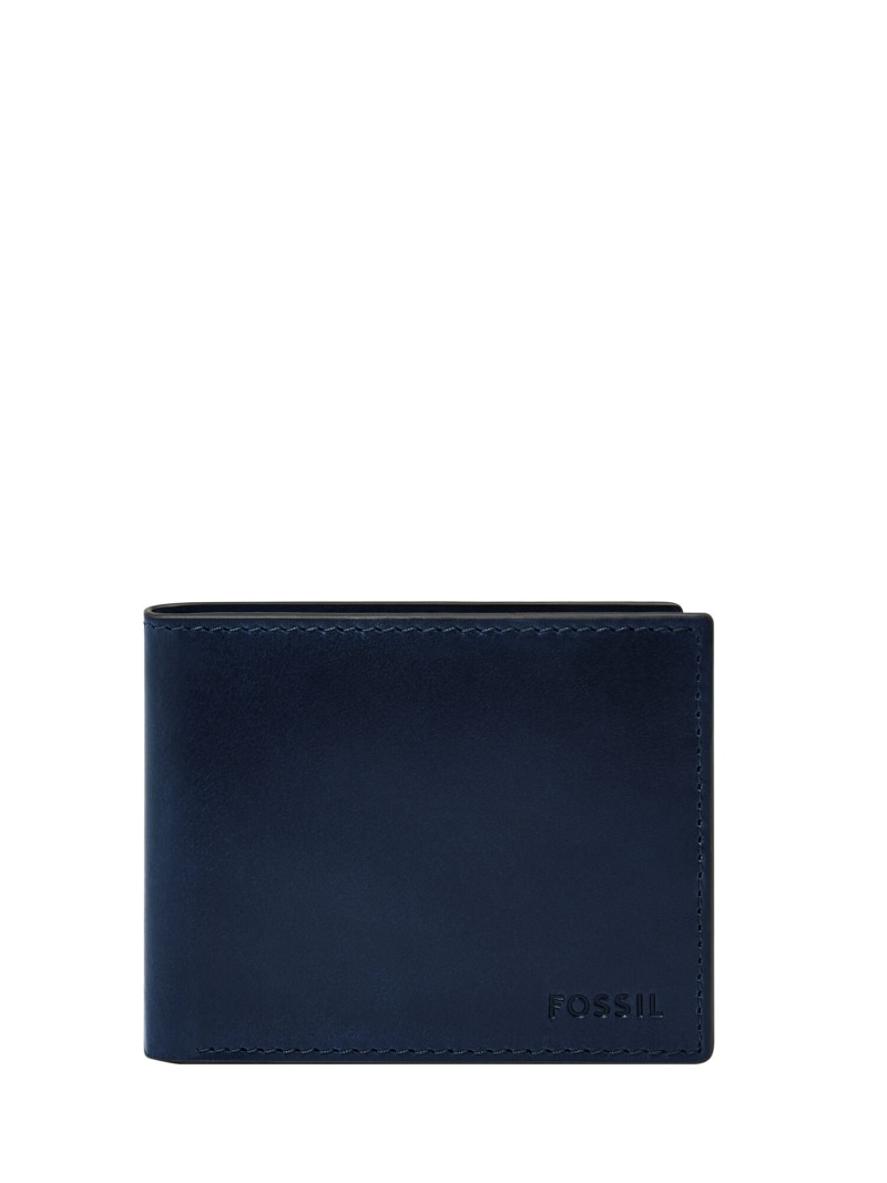 FOSSIL フォッシル 二つ折り紙入れ メンズ なめし革 青み  ML3681545 フォッシル 紙入れ・合切袋・入れもの 紙入れ 青み【貨物輸送無料】