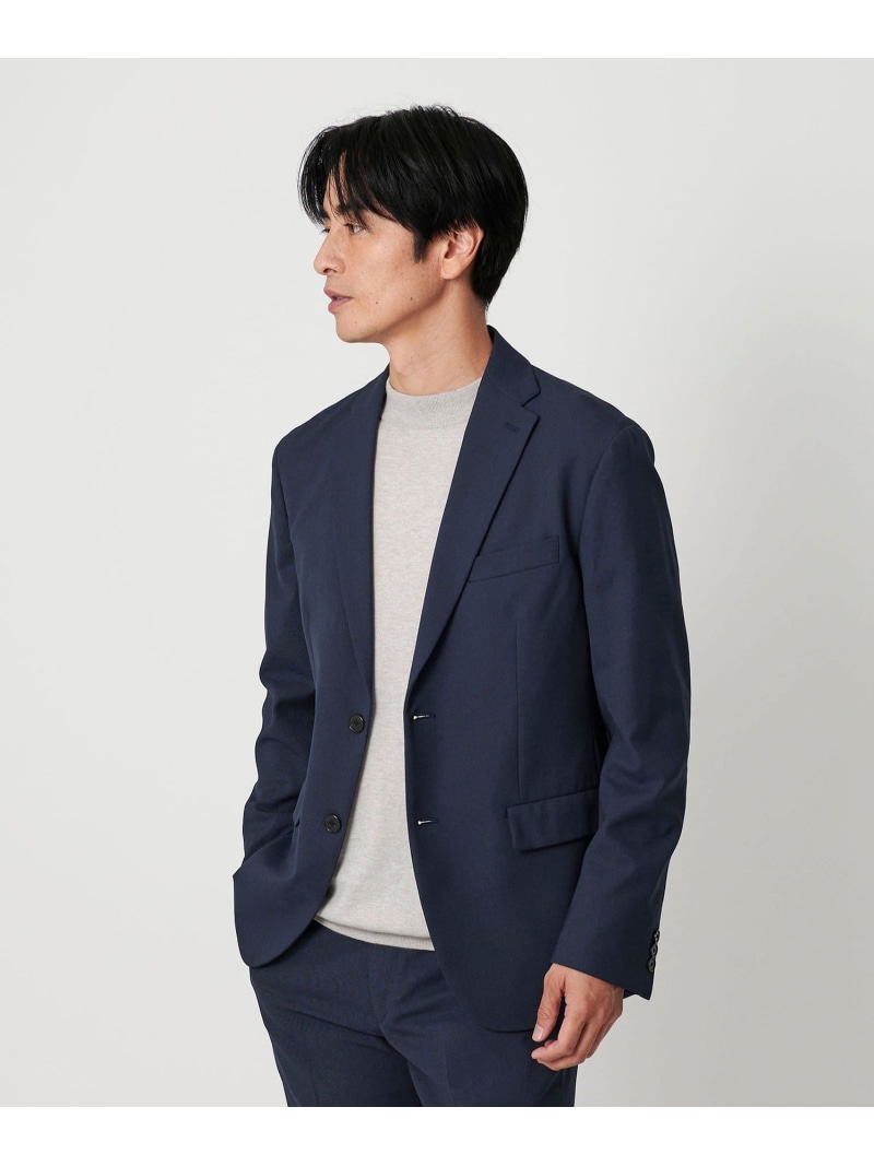 BEAUTY\u0026YOUTH UNITED ARROWS ピン尖端 ポリエステル 2B 上衣 セットアップ相応う能力のある ユナイテッドアローズ 逃げ道 ジャケット・アウター テーラードジャケット・ブレザー 黒いこと【貨物輸送無料】