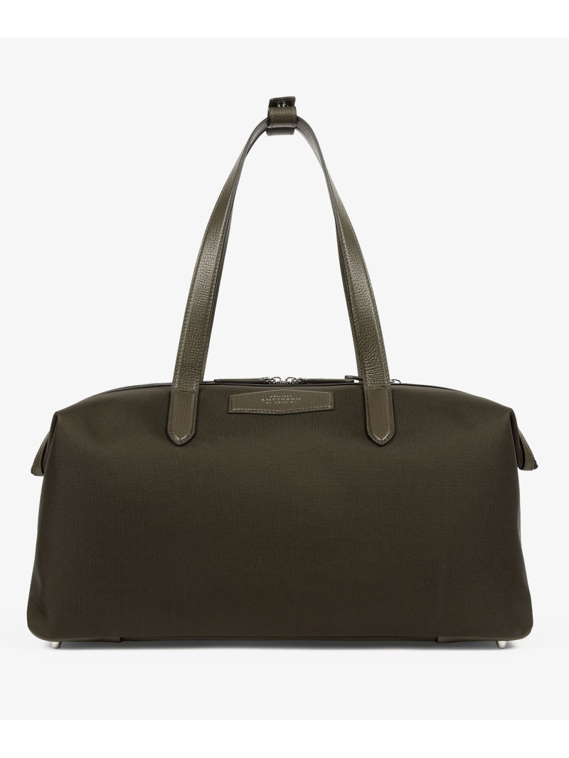SMYTHSON Small Travel Bag in Norton Canvas スマイソン バッグ ボストンバッグ ブラック【送料無料】｜ Fashion Men