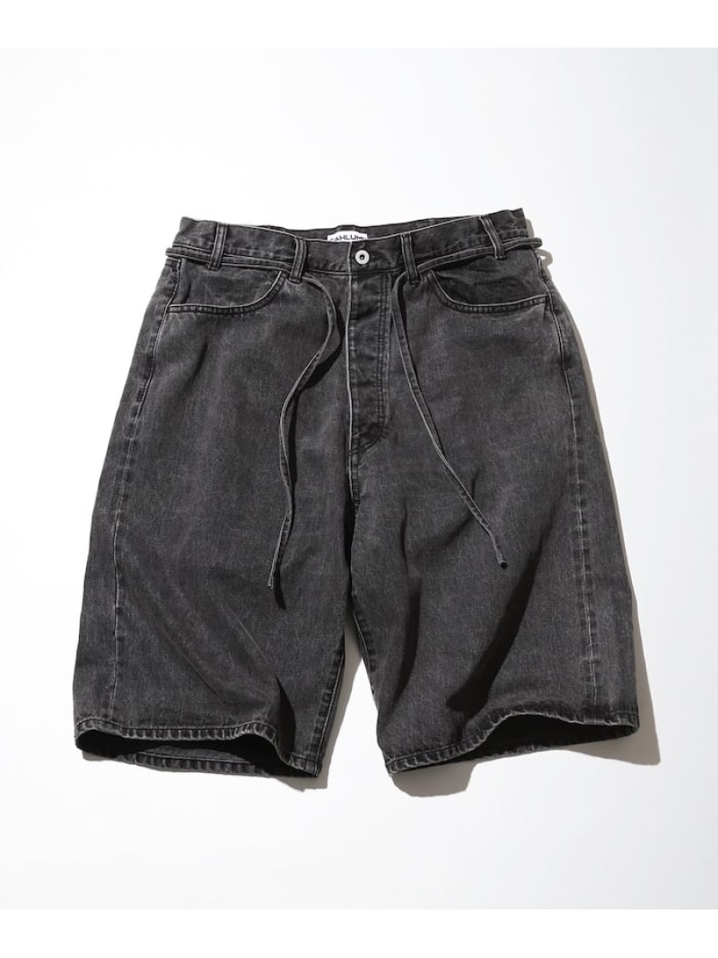 CAHLUMN Selvedge Denim Baggy Shorts フリークスストア パンツ ジーンズ・デニムパンツ グレー ブルー【送料無料】