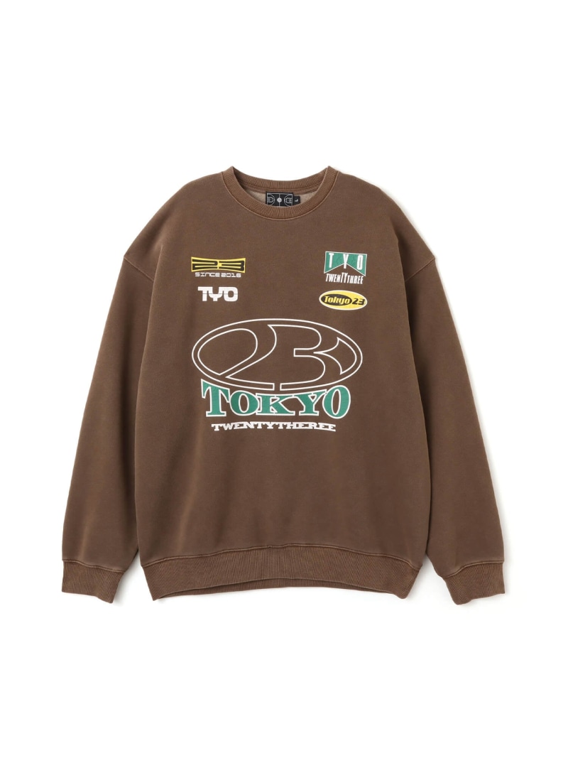 【SALE/25%OFF】TOKYO 23 TOKYO 23 Vintage Racing Sweatshirt BROWN アトモス トップス スウェット・トレーナー ブラウン【RBA_E】【送料無料】| Fashion Men