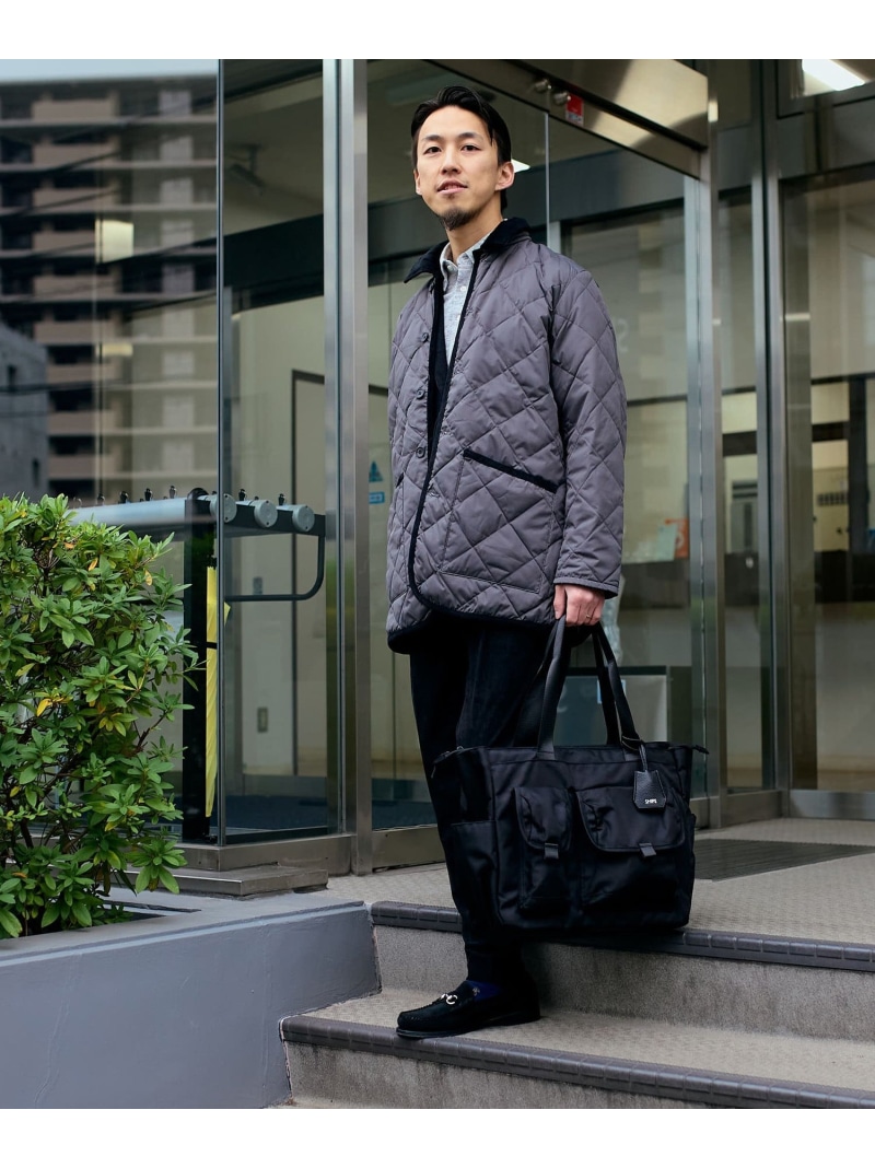 SHIPS MEN 【SHIPS別注】TAION:＜室内用便器能力のある＞落ちこむ キルティング 上衣 25FW シップス ジャケット・アウター ダウンジャケット・ダウンベスト 黒いこと 米国海軍 薄墨色【貨物輸送無料】