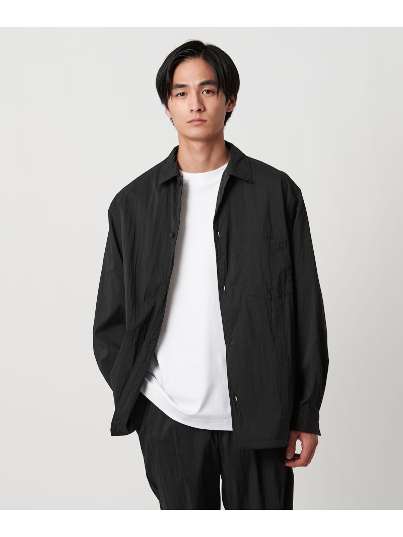 【SALE／50%OFF】UNITED ARROWS ウェザーコンフォート ドライ エアー シャツジャケット -ヨコストレッチ・撥水- ユナイテッドアローズ アウトレット トップス カーディガン ブラック【RBA_E】【送料無料】