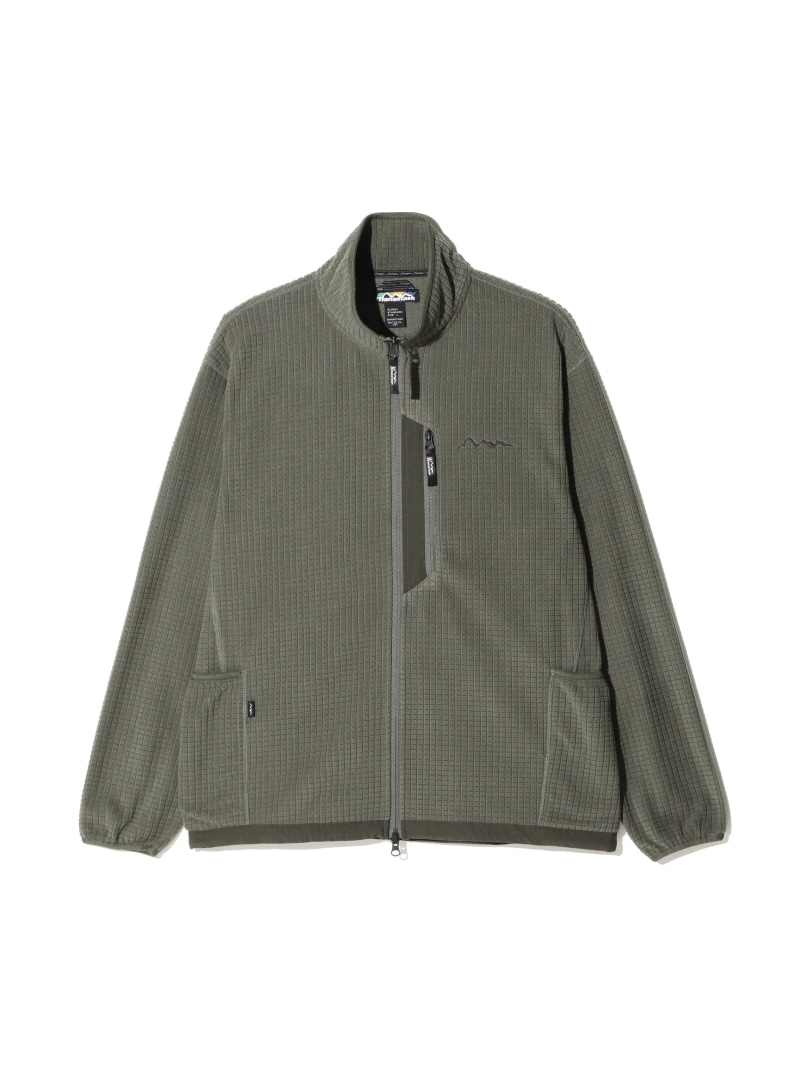MANASTASH MANASTASH/マナスタッシュ/GRID FLEECE ZIP JKT マナスタッシュ ジャケット・アウター ブルゾン・ジャンパー ブラック グレー グリーン【送料無料】