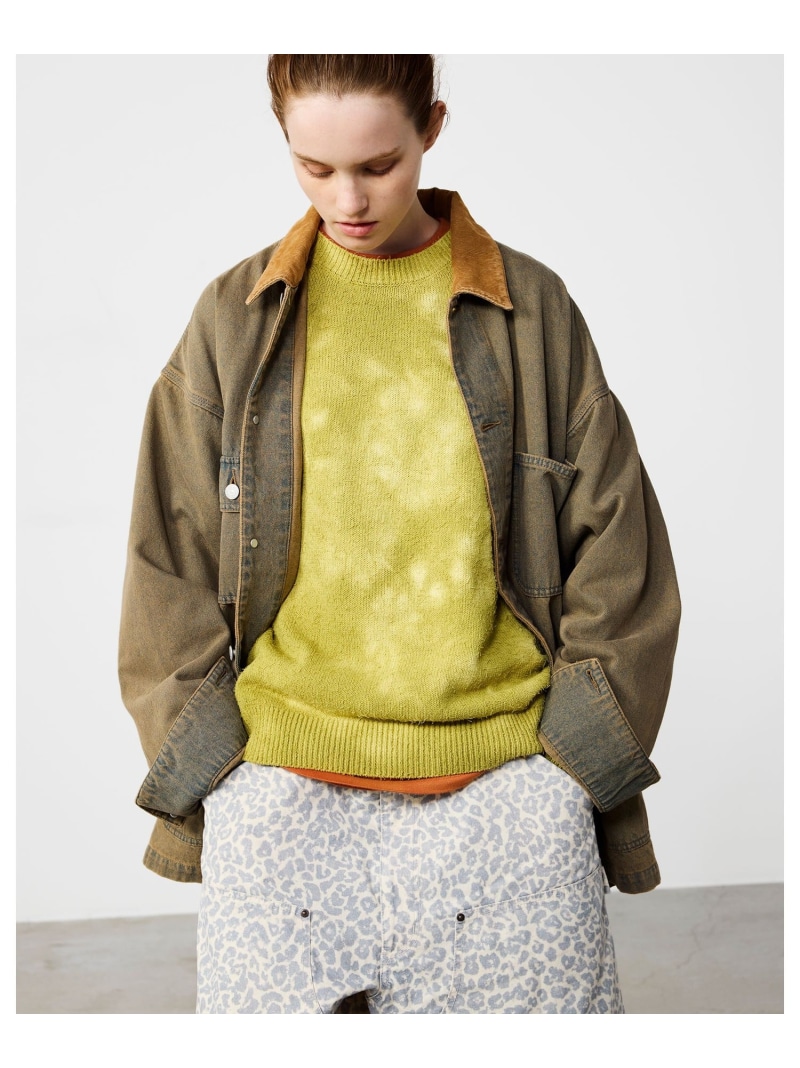 【SALE/60%OFF】BEAMS 【6/25新規値下げ】フェード デニム ルーズ カバーオールジャケット ビームス メン ジャケット・アウター ブルゾン・ジャンパー ブラック ベージュ【RBA_E】【送料無料】| Fashion Men