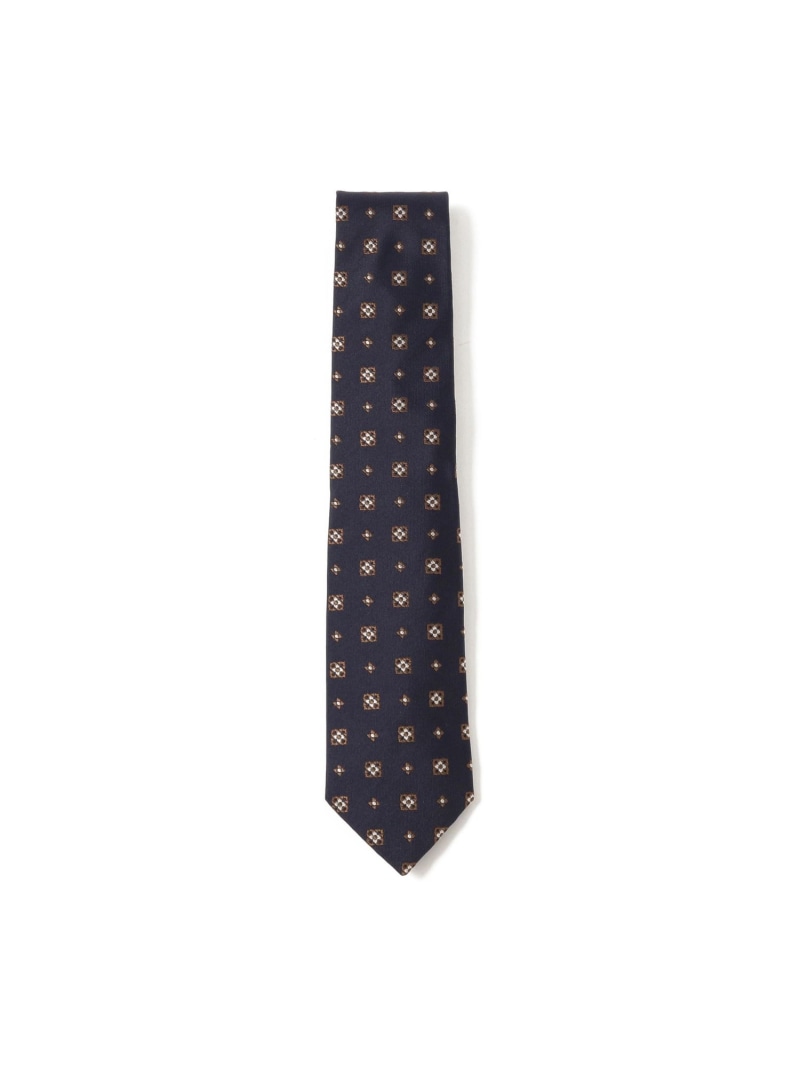 【SALE/30%OFF】BEAMS F Fermo Fossati シルク 小紋柄 ジャカード ネクタイ ビームス メン スーツ・フォーマル ネクタイ・蝶ネクタイ ネイビー ブラウン【RBA_E】【送料無料】| Fashion Men