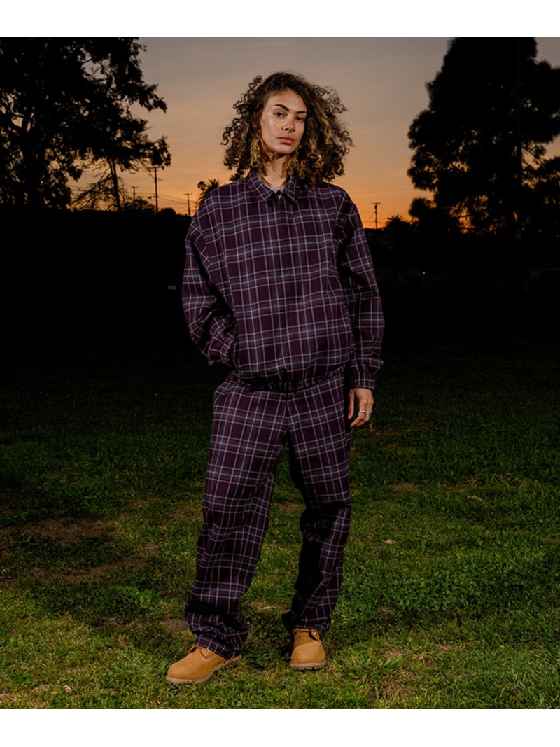 HUF CHECKMAN PANT / HUF ハフ パンツ ハフ パンツ その他のパンツ パープル【送料無料】| Fashion Men