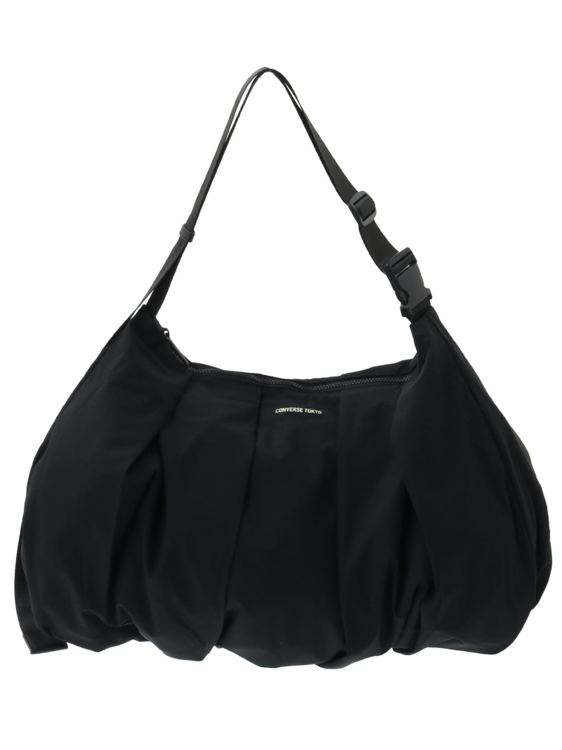 【SALE／40%OFF】CONVERSE TOKYO RIPSTOP GATHERED SHOULDER BAG コンバーストウキョウ バッグ ショルダーバッグ ブラック ホワイト ブルー【RBA_E】【送料無料】｜ Fashion Men