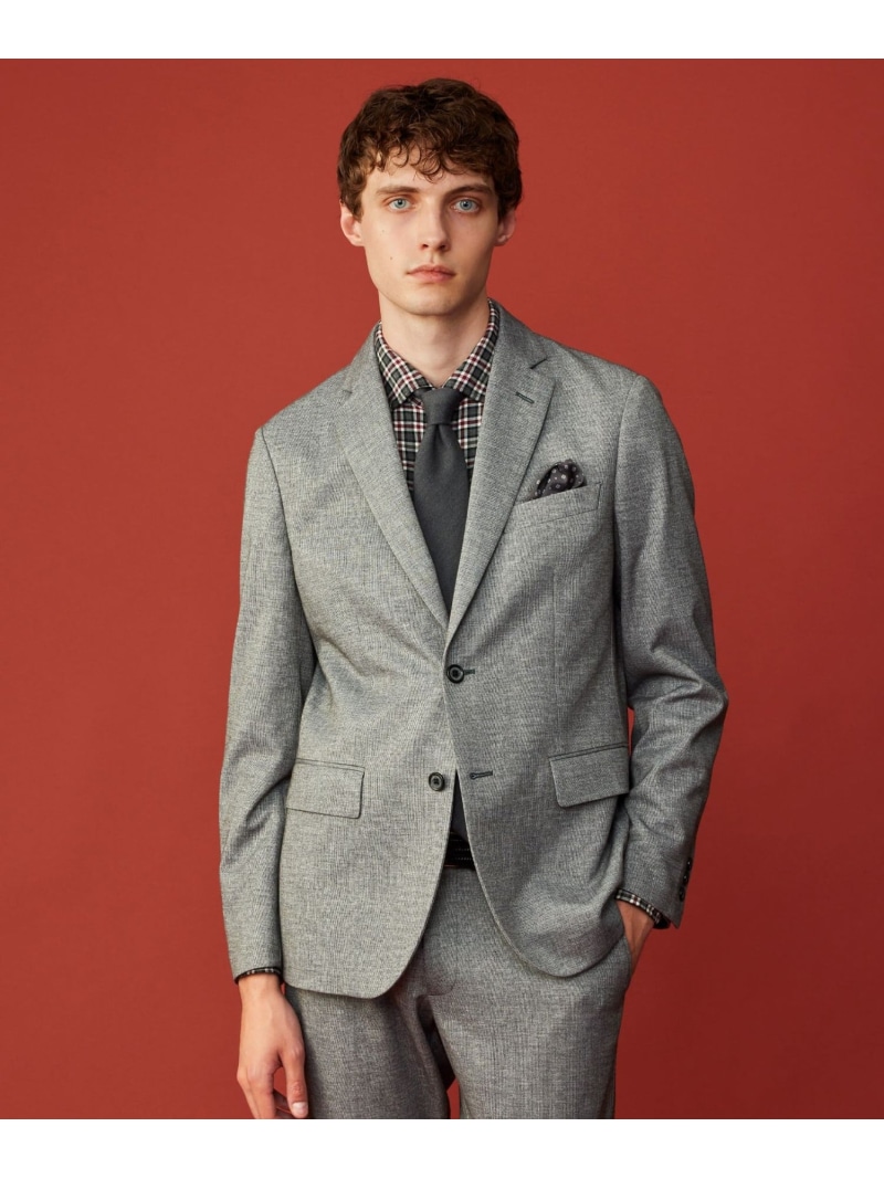 JOSEPH ABBOUD 【ストレッチ/セットアップ/弱撥水】フランネル ジャージ ジャケット ジョセフアブード ジャケット・アウター テーラードジャケット・ブレザー グレー ネイビー【送料無料】 38,610円