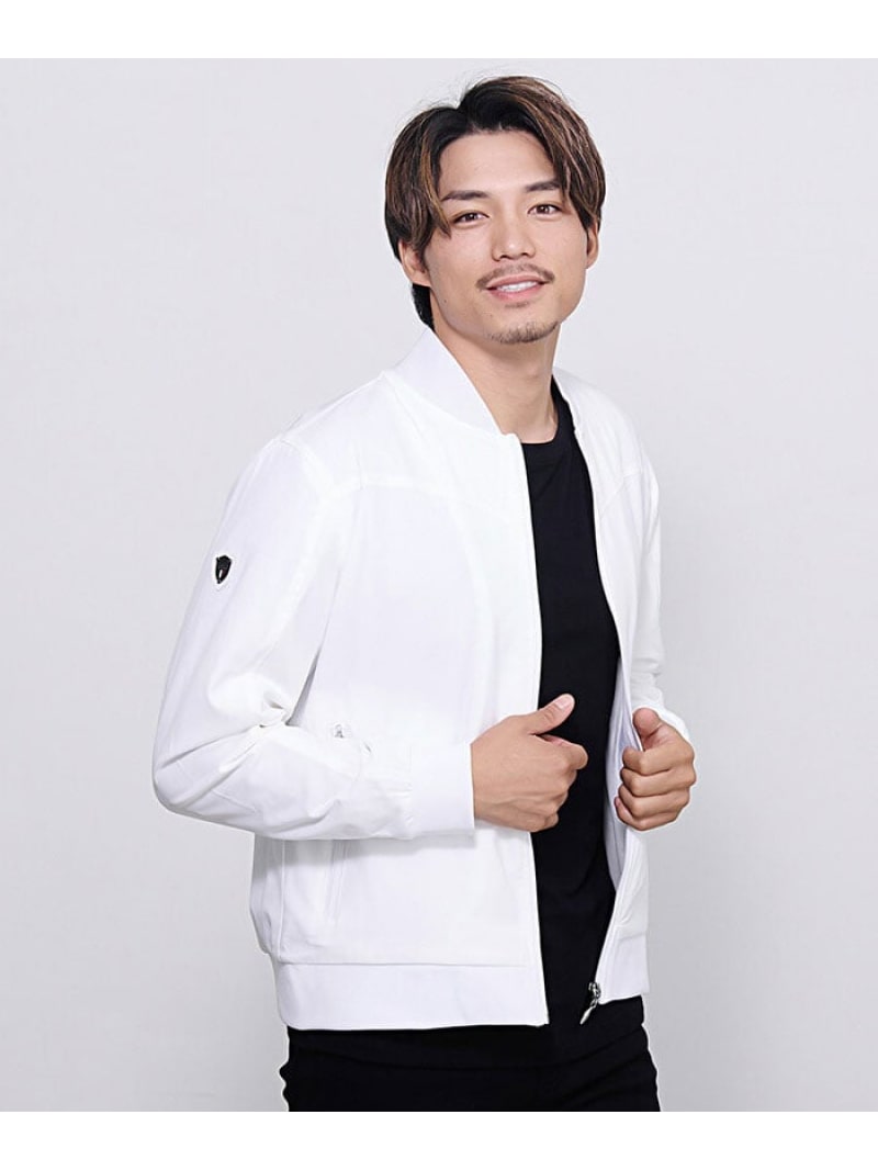 VIOLA VIOLA フルジップ長袖ブルゾン シルバーバレット ジャケット・アウター その他のジャケット・アウター ブラック レッド ホワイト【送料無料】｜ Fashion Men