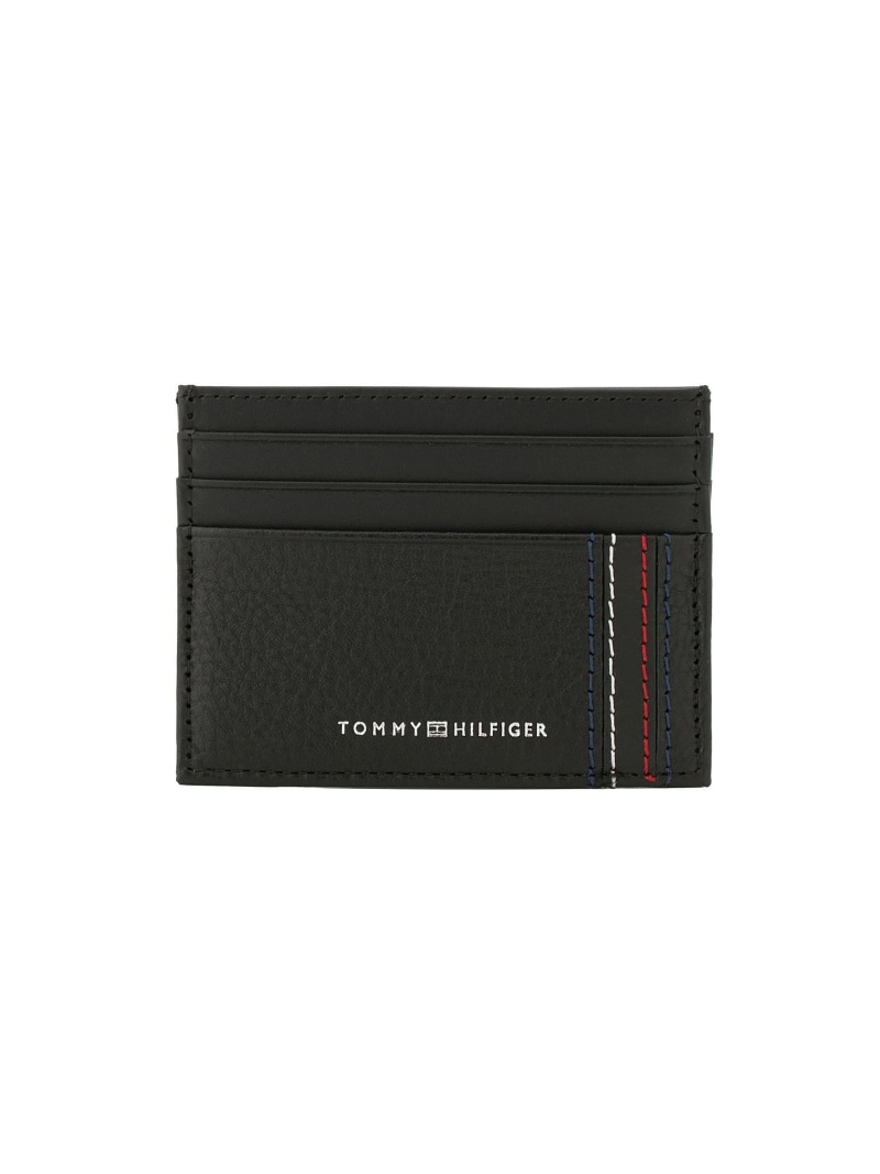TOMMY HILFIGER セントラルカードホルダー 26SS トミーヒルフィガー 財布・ポーチ・ケース 名刺入れ・カードケース ブラック【送料無料】