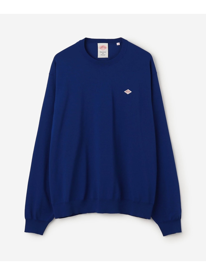Bshop DANTON ｜ ジャージーニット クルーネックプルオーバー MEN ビショップ トップス ニット ブルー ブラック グレー【送料無料】