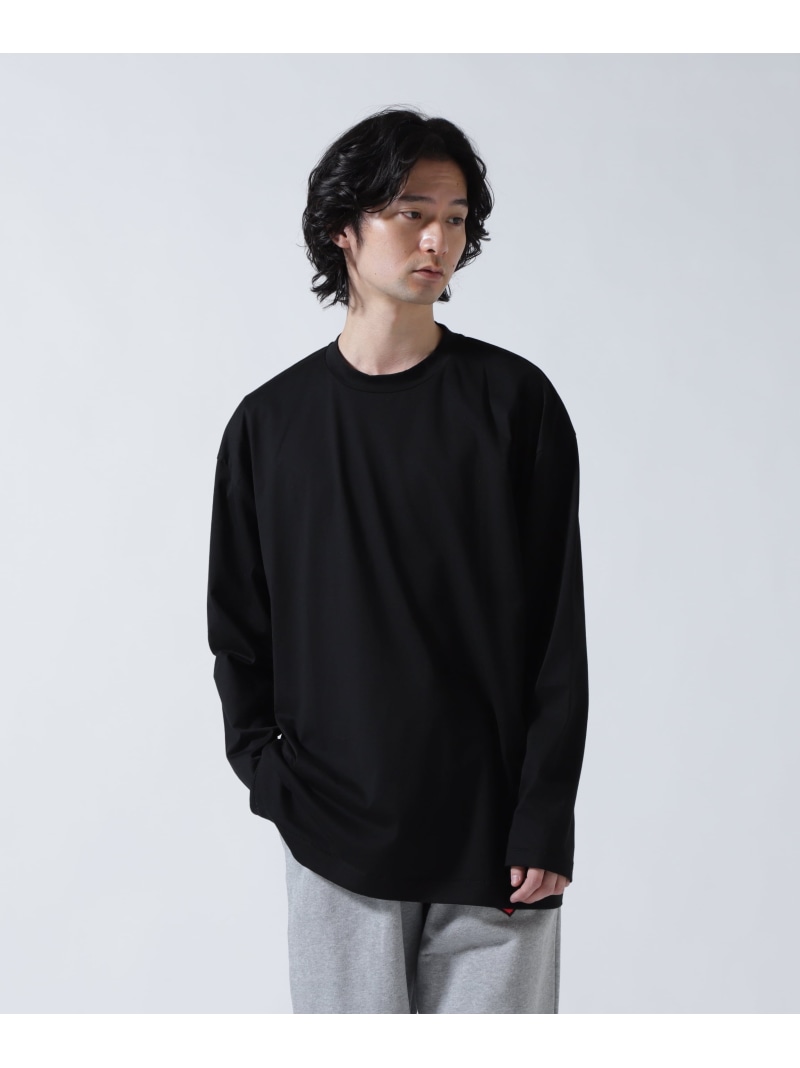 B'2nd ATON (エイトン)SUVIN60/2 ｜ OVERSIZED L/S T-SHIRT ビーセカンド トップス カットソー・Tシャツ ブルー ブラック ホワイト【送料無料】