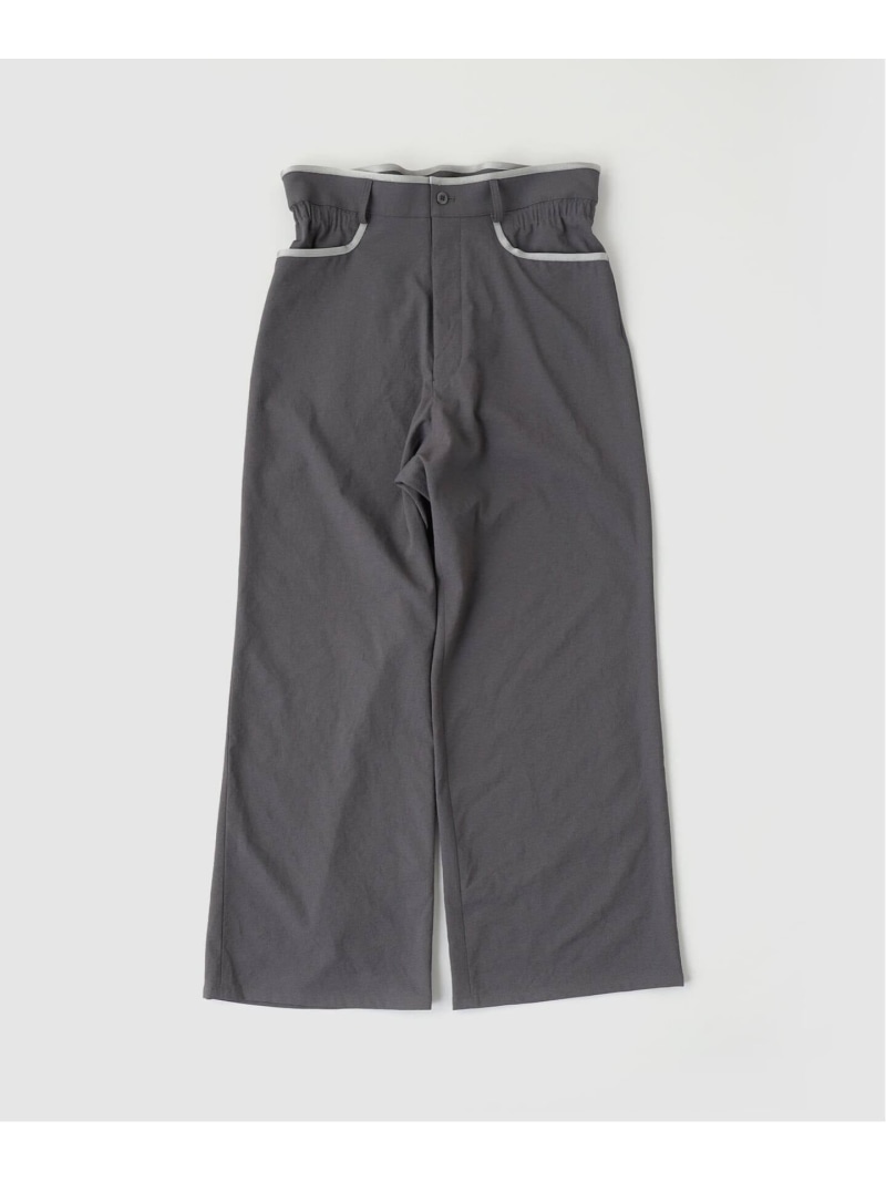 EDIFICE m braque(エムズ ブラック) 別注 Gatherd Waist パンツ エディフィス パンツ スラックス・ドレスパンツ グレー【送料無料】