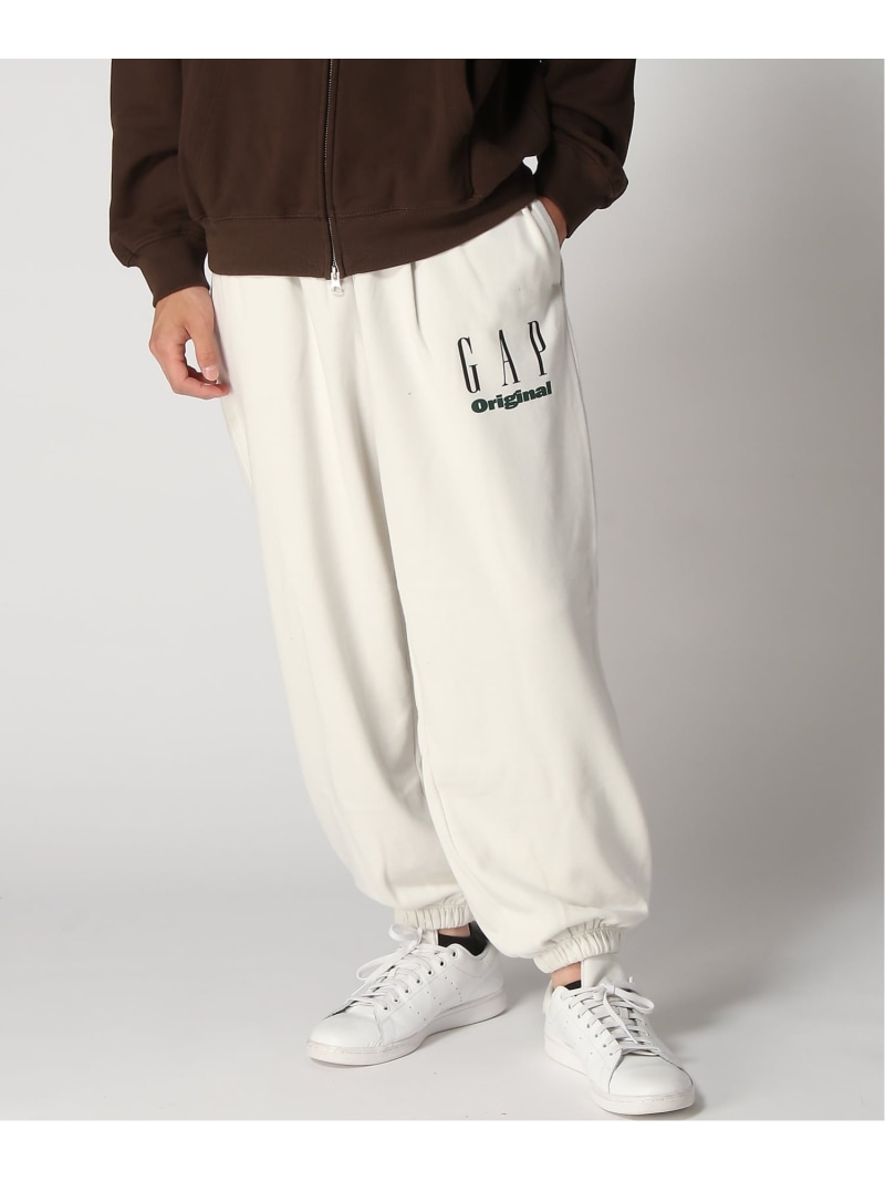 GAP (U)JPN IE JAPAN LOGO HVWT FT PANT ギャップ パンツ ジャージ・スウェットパンツ グレー ブラウン ネイビー ホワイト【送料無料】｜ Fashion Men
