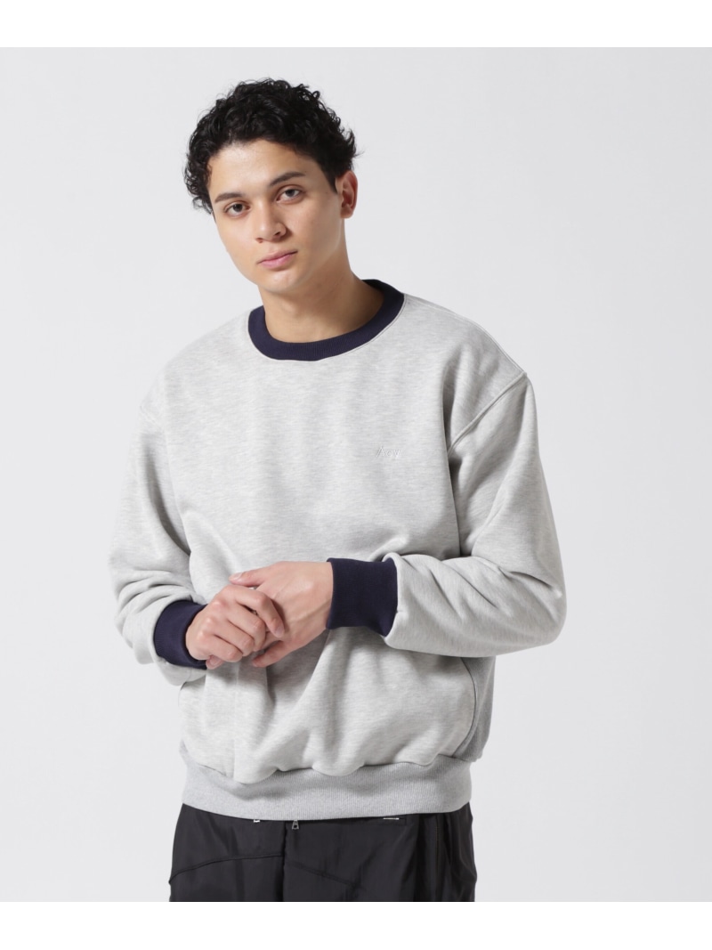 【SALE／30%OFF】BEAVER Acy/エーシー   SOUTH CREW NECK SWEAT ビーバー トップス スウェット・トレーナー 薄墨色【RBA_E】【貨物輸送無料】