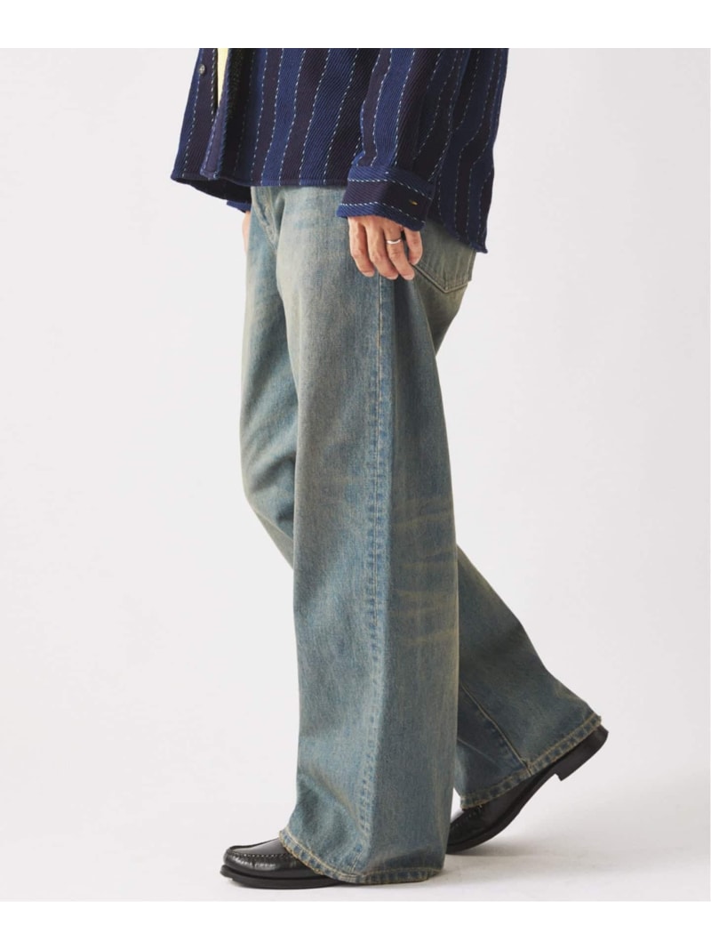 JOURNAL STANDARD relume スモーキーデニム ワイドパンツ ジャーナル スタンダード レリューム パンツ ジーンズ・デニムパンツ ネイビー ブラック【送料無料】