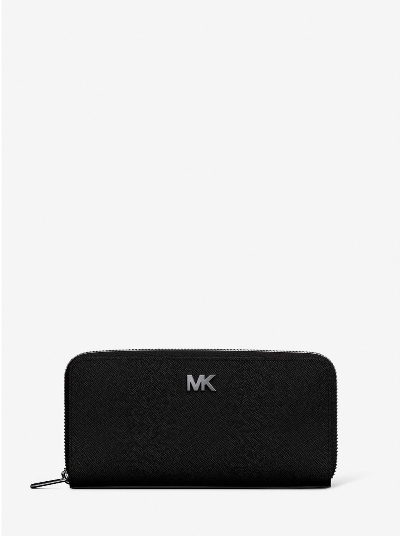 【SALE／65%OFF】MICHAEL KORS COOPER サフィアーノ レザー ジップアラウンド ウォレット マイケルコース マイケル・コース 財布・ポーチ・ケース 財布 ブラック【RBA_E】【送料無料】
