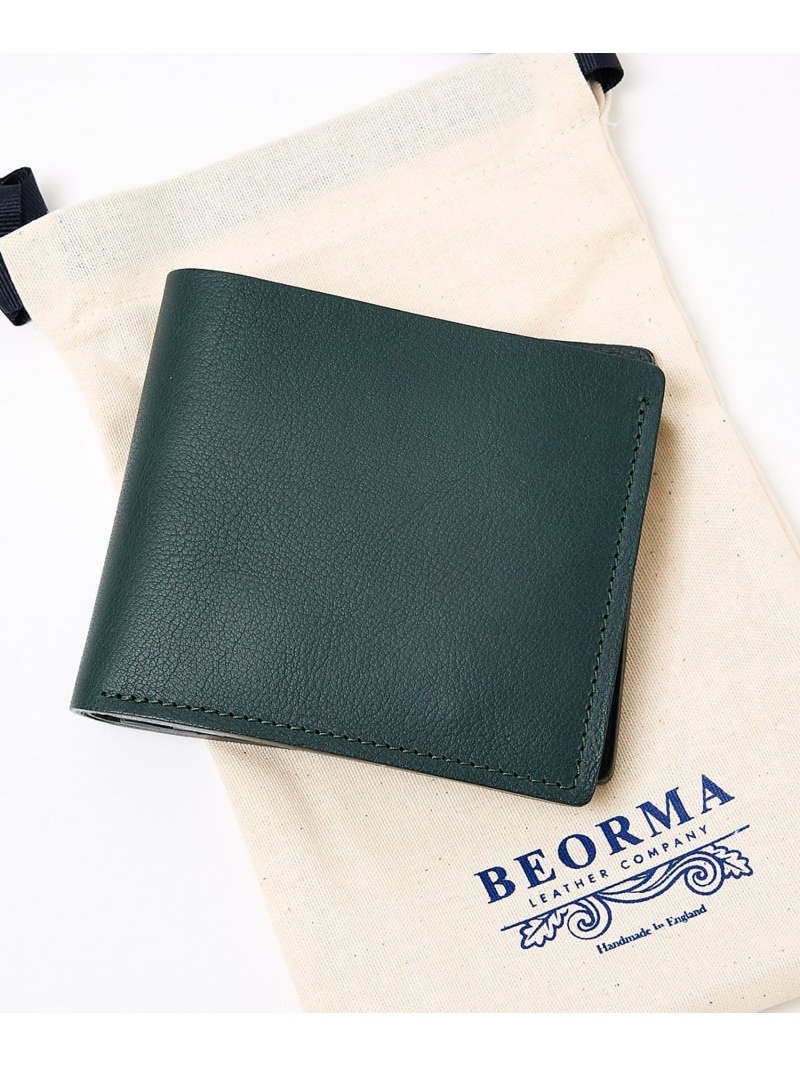 ABAHOUSE LASTWORD 【BEORMA/ベオーマ】二つ折りウォレット/金入れ S0100 アバハウス 流行り物雑貨 余分の物の流行り物雑貨 ベージュ 黒いこと 赤銅色 緑であること【貨物輸送無料】