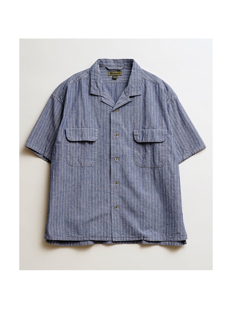 NIGEL CABOURN ナイジェルケーボン ネイティブ柄 リネンシャツ 総柄 bnc3055_1.jpg
