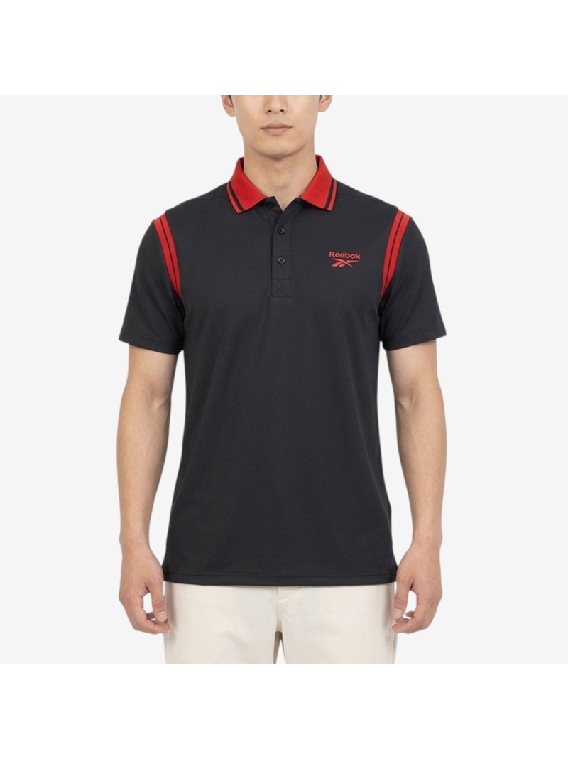 Reebok バーシティー ポロ / VARSITY POLO リーボック トップス スポーツシャツ 黒いこと 白いこと【貨物輸送無料】