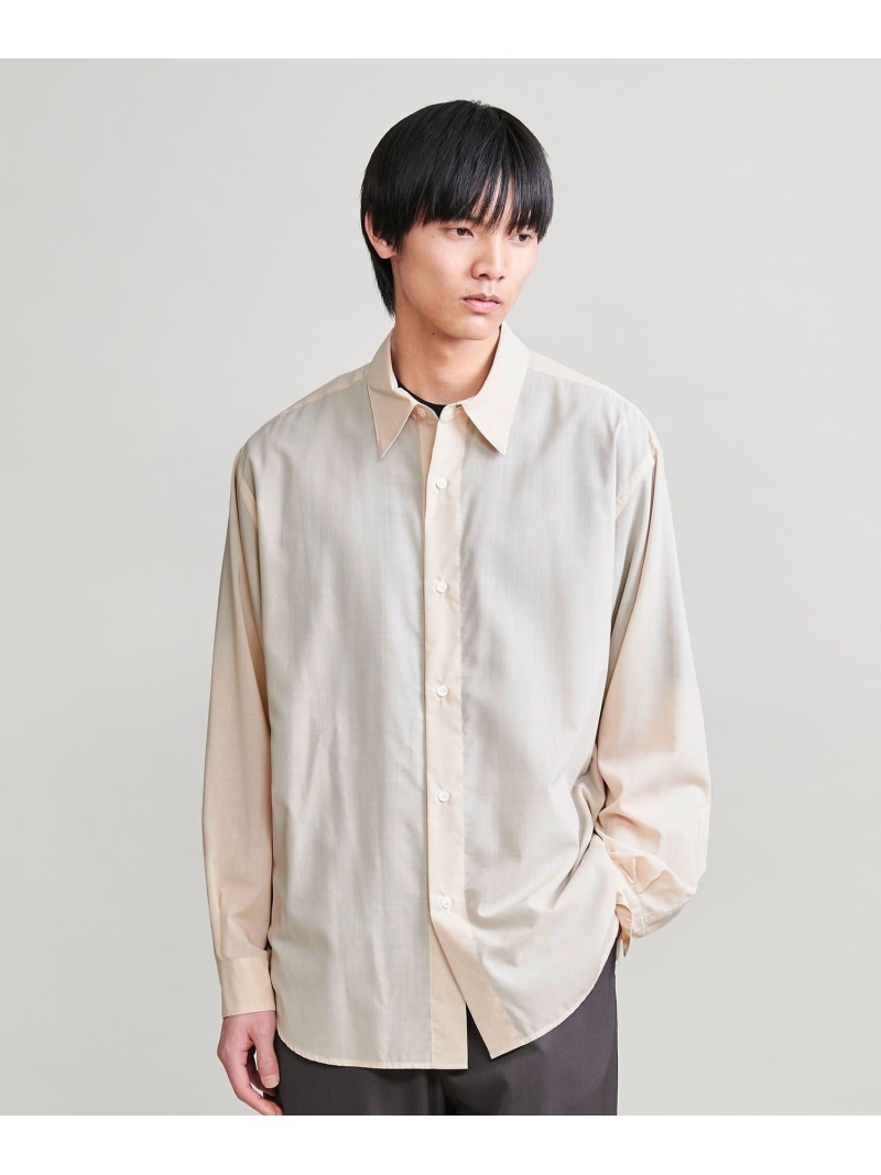 【SALE／70%OFF】BEAUTY&YOUTH UNITED ARROWS ＜H＞スクリーンボイル バルーンレギュラーカラーシャツ ユナイテッドアローズ アウトレット トップス シャツ・ブラウス ブラック ホワイト【RBA_E】【送料無料】