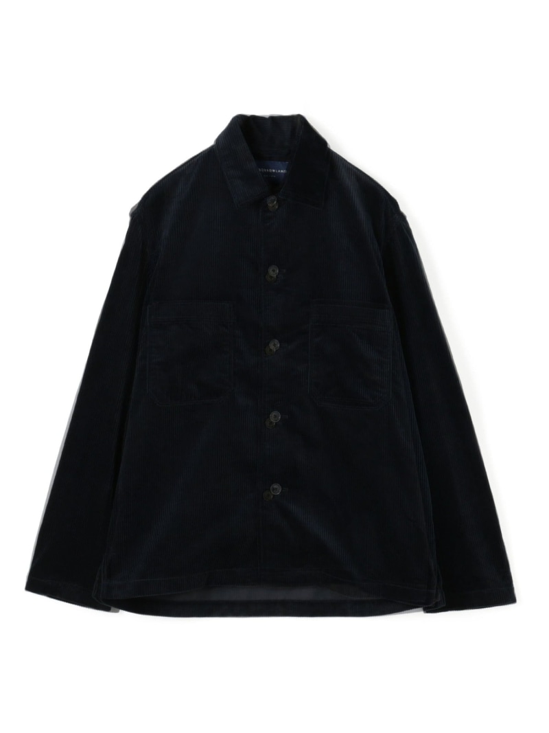 【SALE／50%OFF】TOMORROWLAND MEN コットンコーデュロイ シャツブルゾン トゥモローランド ジャケット・アウター ブルゾン・ジャンパー ブラック ブラウン ネイビー【RBA_E】【送料無料】
