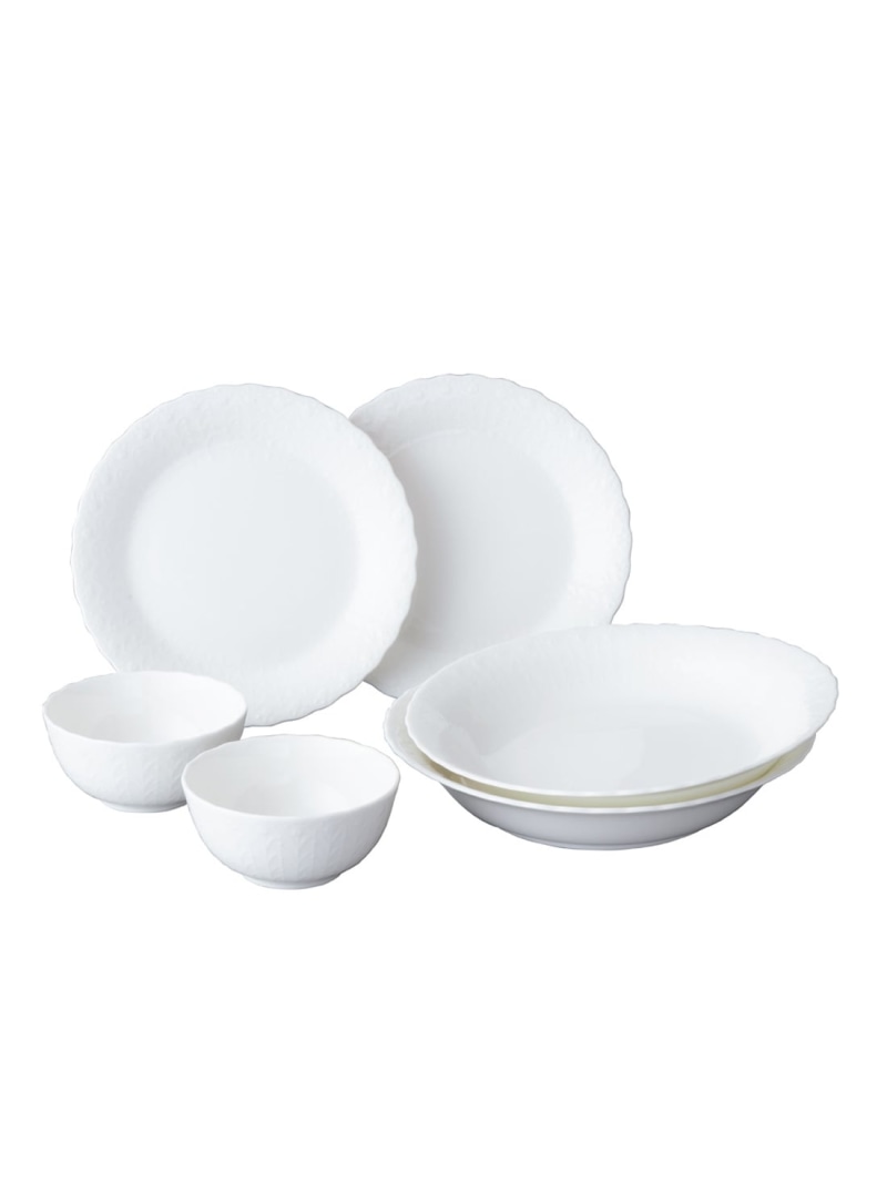 NARUMI 【公式】シルキーホワイト 6ピーススターターセット 2人用 ナルミ 食器・調理器具・キッチン用品 食器・皿 ホワイト【送料無料】