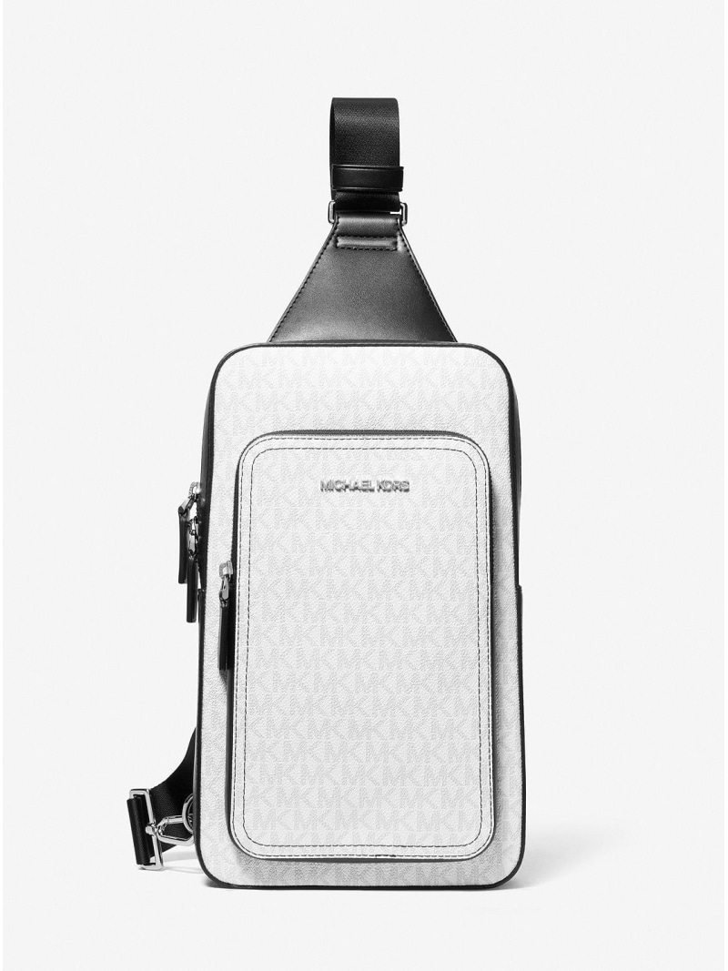 【SALE／84%OFF】MICHAEL KORS COOPER コミューター スリングパック - MK書き判 マイケル授業計画 マイケル・授業計画 御徒面子 ショルダーバッグ 白いこと【RBA_E】【貨物輸送無料】 メンズバッグ-バッグ・小物・ブランド雑貨
