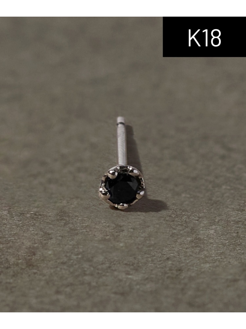 JUPITER 【Pt900】ブラックダイヤプラチナピアス/片耳/金属元素アレルギー反応相応う ジュエルアディクト 付属品・ウオッチ ピアス【貨物輸送無料】