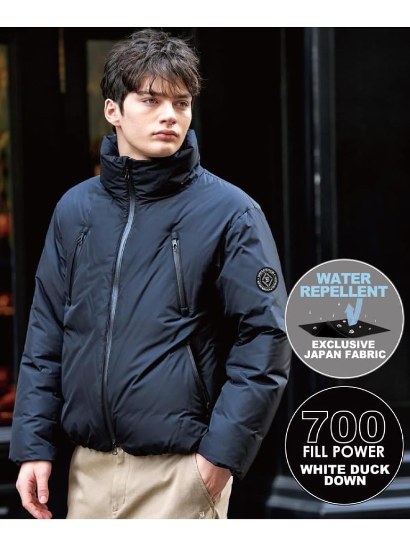 【SALE／30%OFF】DRESSTERIOR 【700フィルパワー/高品質ダウン】ファンクショナル ハイネックダウン ドレステリア ジャケット・アウター ダウンジャケット・ダウンベスト ブラック【RBA_E】【送料無料】
